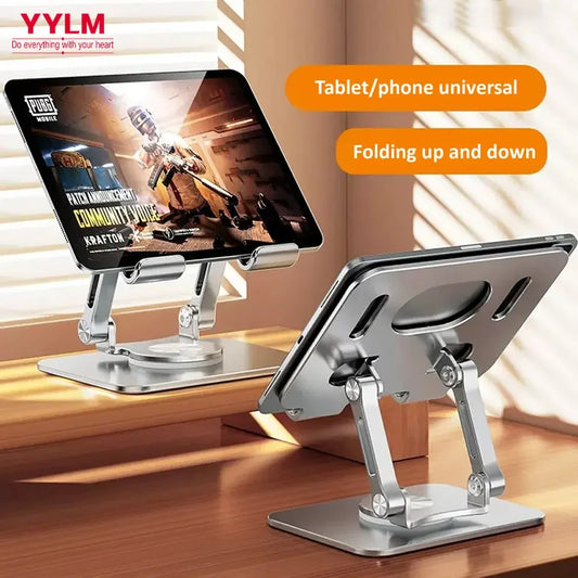 360° Rotating Tablet Stand – Foldable Aluminium iPad Holder
