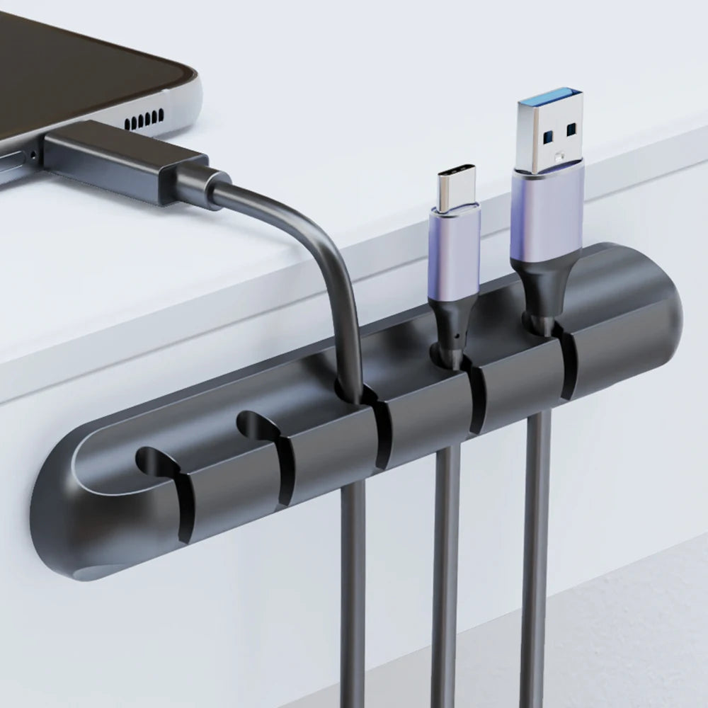 Cable Management Clips – Desk Cord Organiser for USB Cables