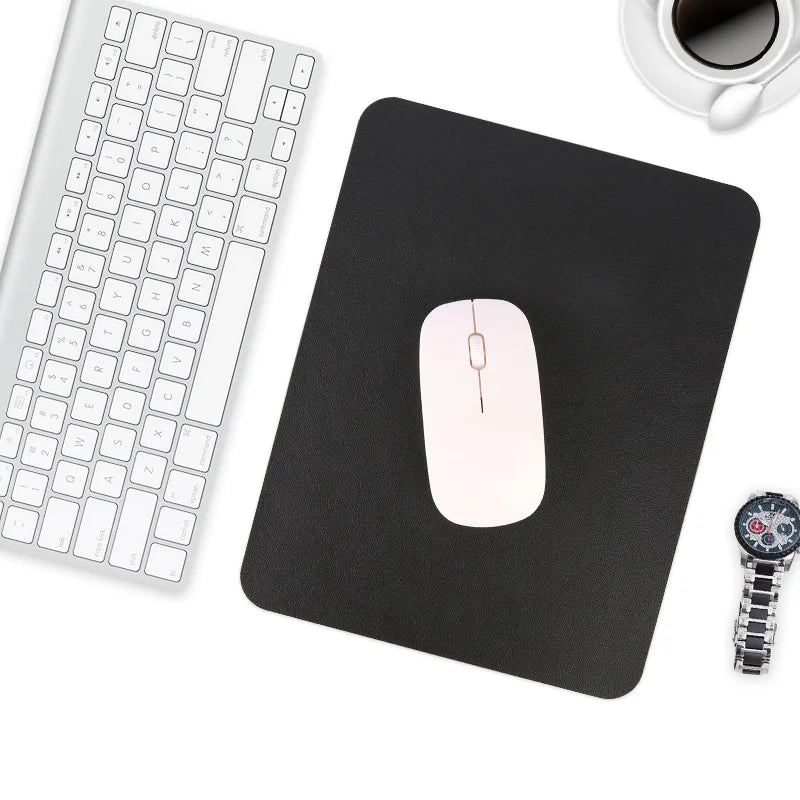 Small PU Leather Mouse Pad – Non-Slip Waterproof Desktop Mat