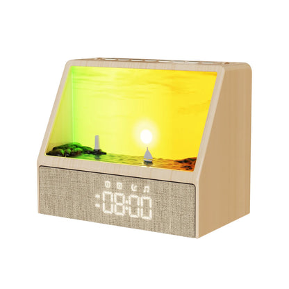 Sunrise Alarm Clock Table Light White Noise Wake Up With Soothing Sounds Bluetooth Sleep Aid Night