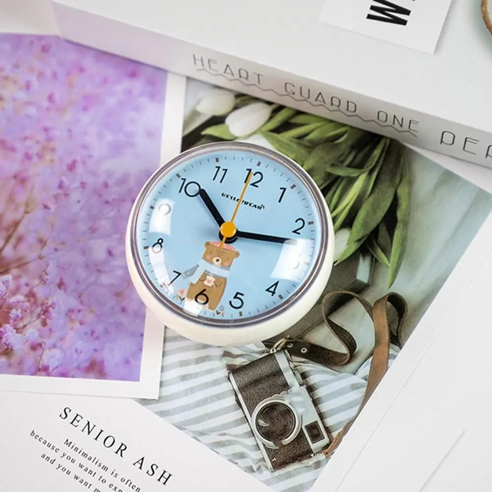 Mini Waterproof Bathroom Wall Clock - Blue