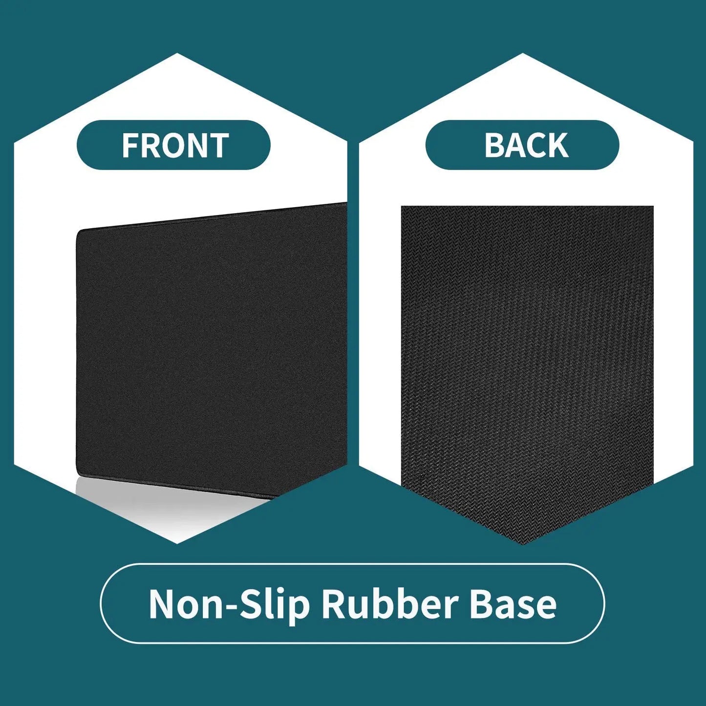 XXL Black Desk Mat – Extended Non-Slip Mouse Pad for Gaming & Office