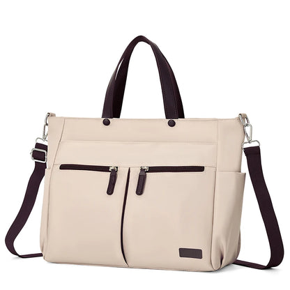 Nylon Ladies Laptop Bag Lightweight Shoulder Briefcase