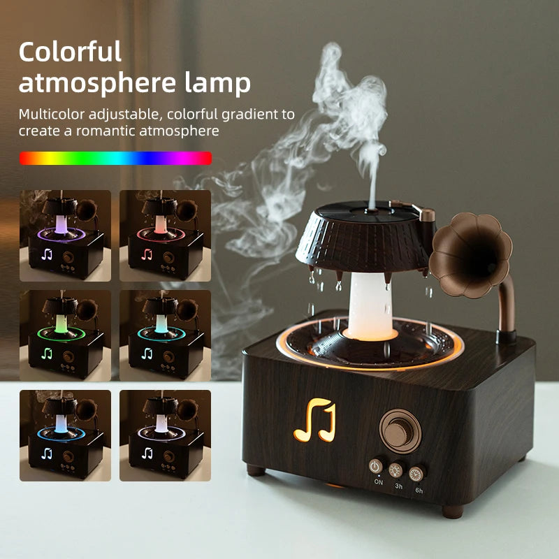 Raindrop Rotating Aroma Diffuser 250ml RGB Remote