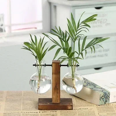 Glass Hydroponic Plant Terrarium Vase Propagation Bottle Desktop Office Green Home Decor