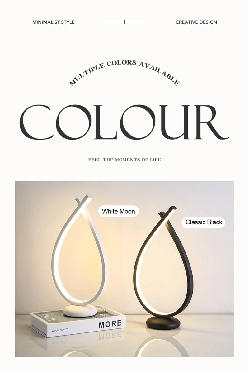 LED USB Night Lamp – Minimalist Desktop Touch Dimmer Decor Light