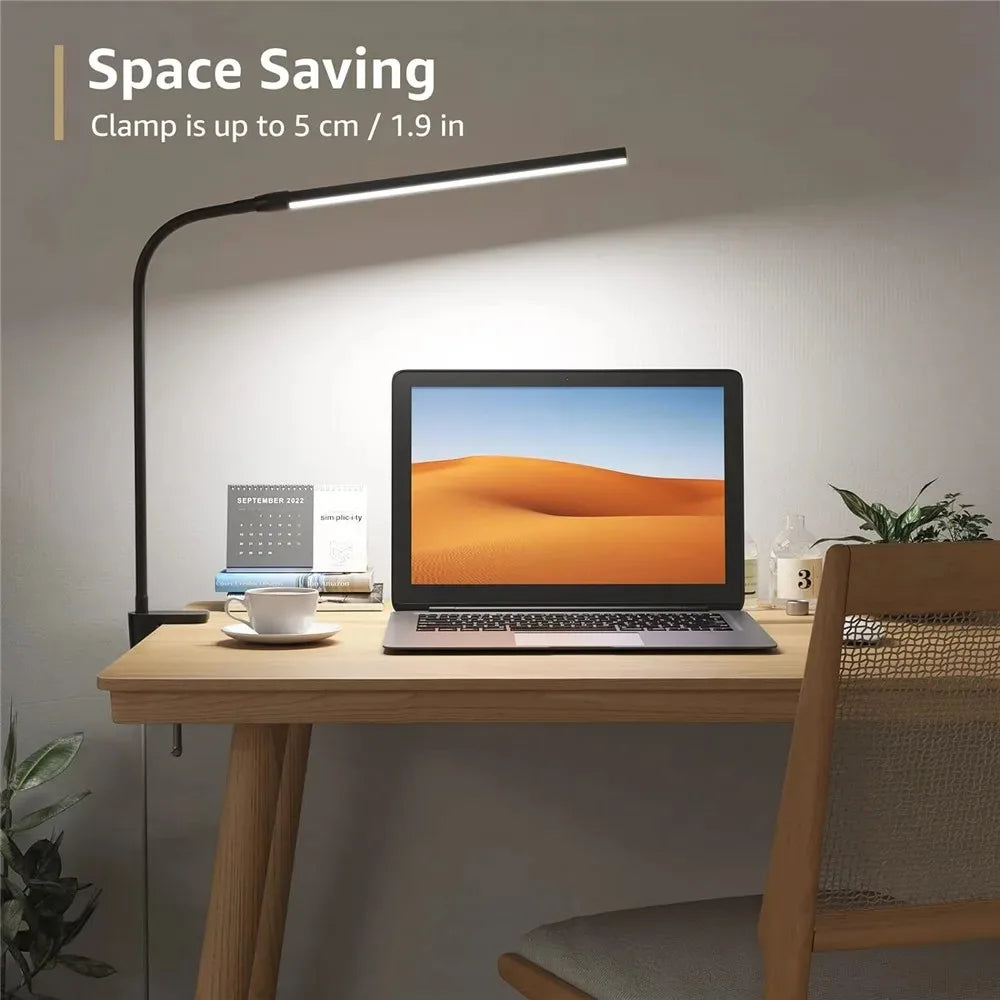 LED Architect Desk Lamp – Double Head Gooseneck 5 Colour Dimmer