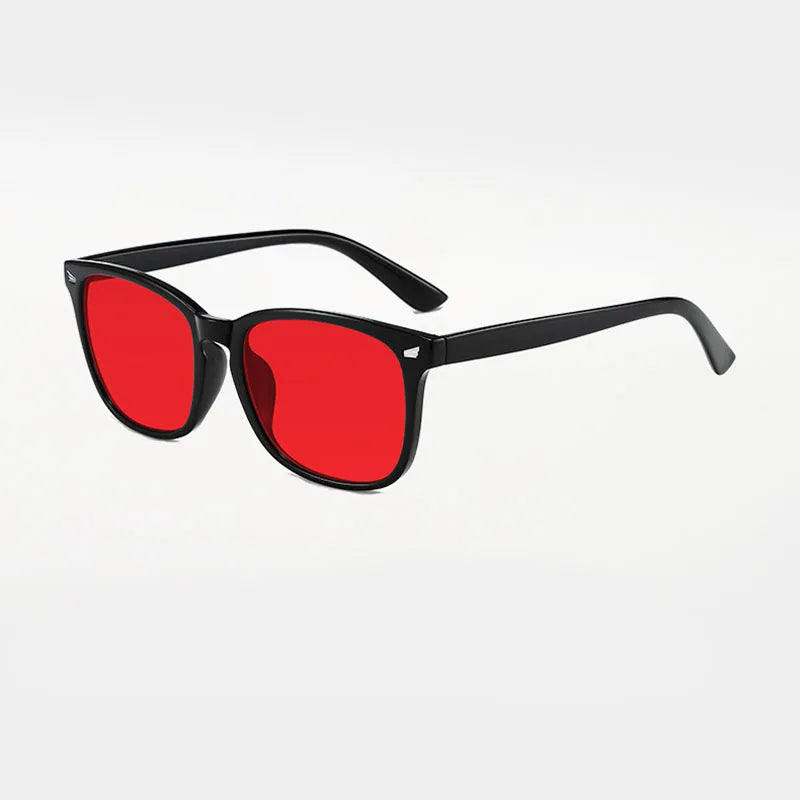 Unisex Red Yellow Orange Tinted Anti Blue Light Glasses Night Sleep Lens Filter Eyewear for Eye