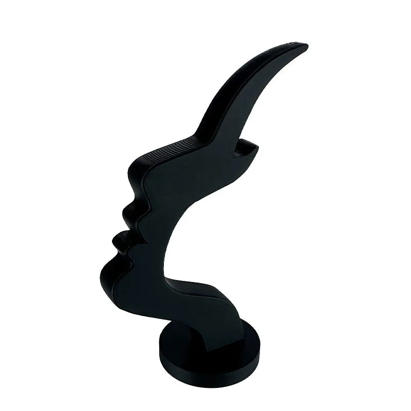 Minimalist Face Profile Eyeglass Holder 3D Printed Glasses Stand Desk Line Art Decor Ornament