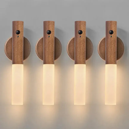 Rechargeable Motion Sensor Wall Light Indoor Lighting Magnetic Tool-Free Mount