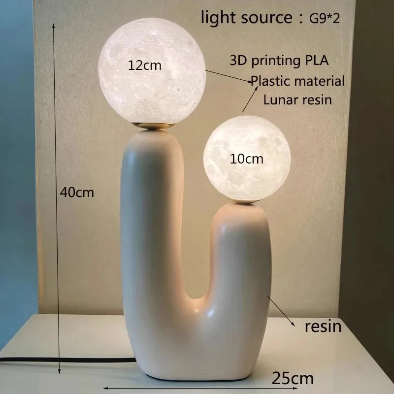 Nordic Art Glass Table Lamp