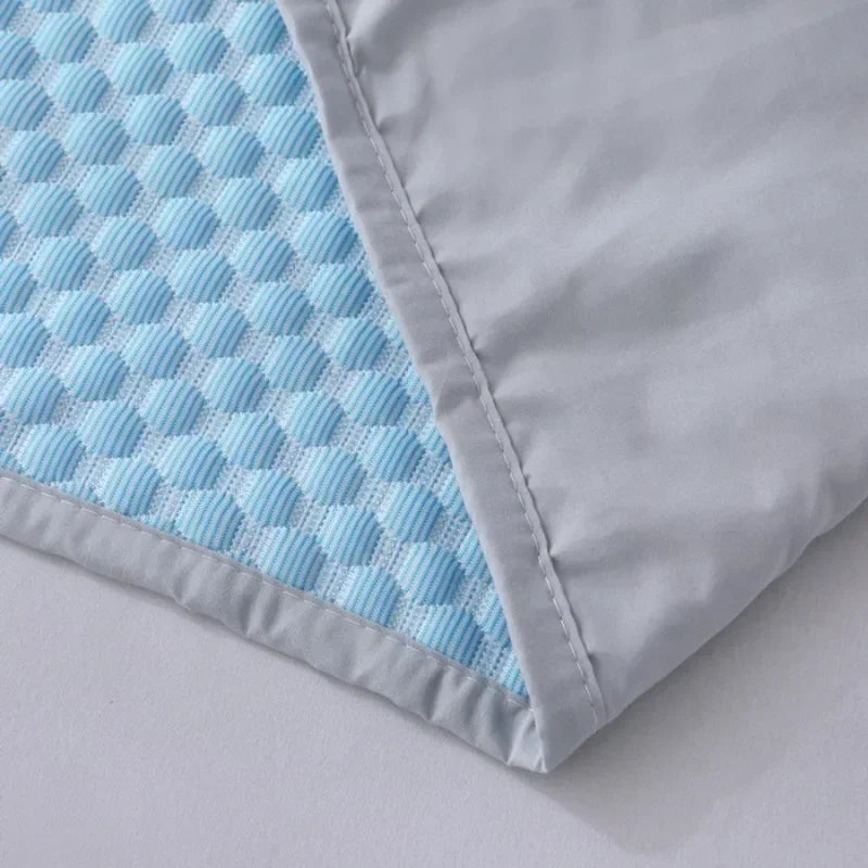 Summer Cooling Pillowcase Solid Color Ice Bean Cool Feeling Air Conditioning Cover Washable