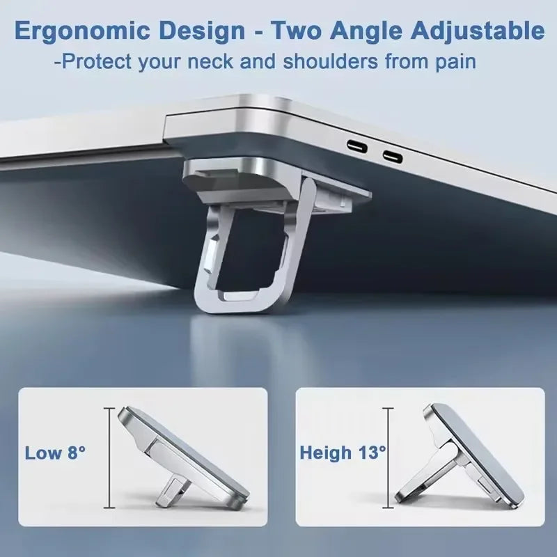 2-Pack Foldable Laptop Stand – Portable Adjustable Notebook Riser