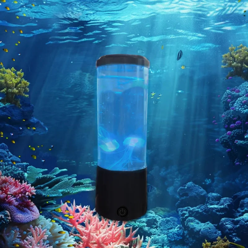 Jellyfish Lava Lamp Aquarium Ocean Night Lights 7Colors LED Mood Lights With For Home Bedroom