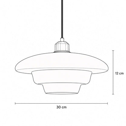 Nordic Glass Pendant Light 3-Colour LED Kitchen Dining Bedside