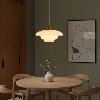 Nordic Glass Pendant Light 3-Colour LED Kitchen Dining Bedside