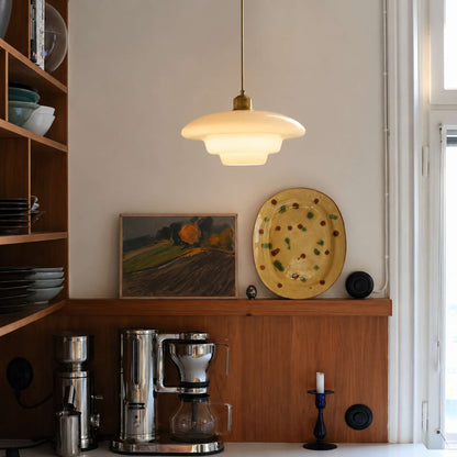 Nordic Glass Pendant Light 3-Colour LED Kitchen Dining Bedside