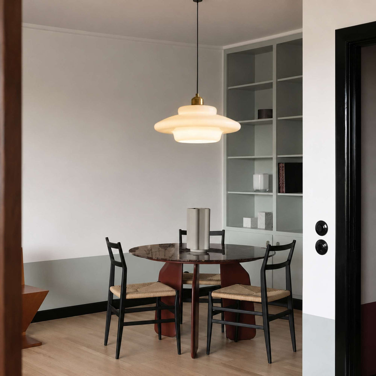 Nordic Glass Pendant Light 3-Colour LED Kitchen Dining Bedside
