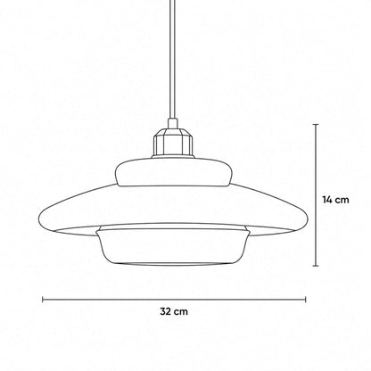 Nordic Glass Pendant Light 3-Colour LED Kitchen Dining Bedside
