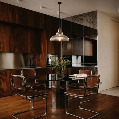 Nordic Vintage Coloured Glass Pendant Light Kitchen Dining Bar E27