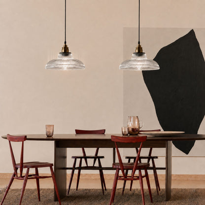 Nordic Vintage Coloured Glass Pendant Light Kitchen Dining Bar E27