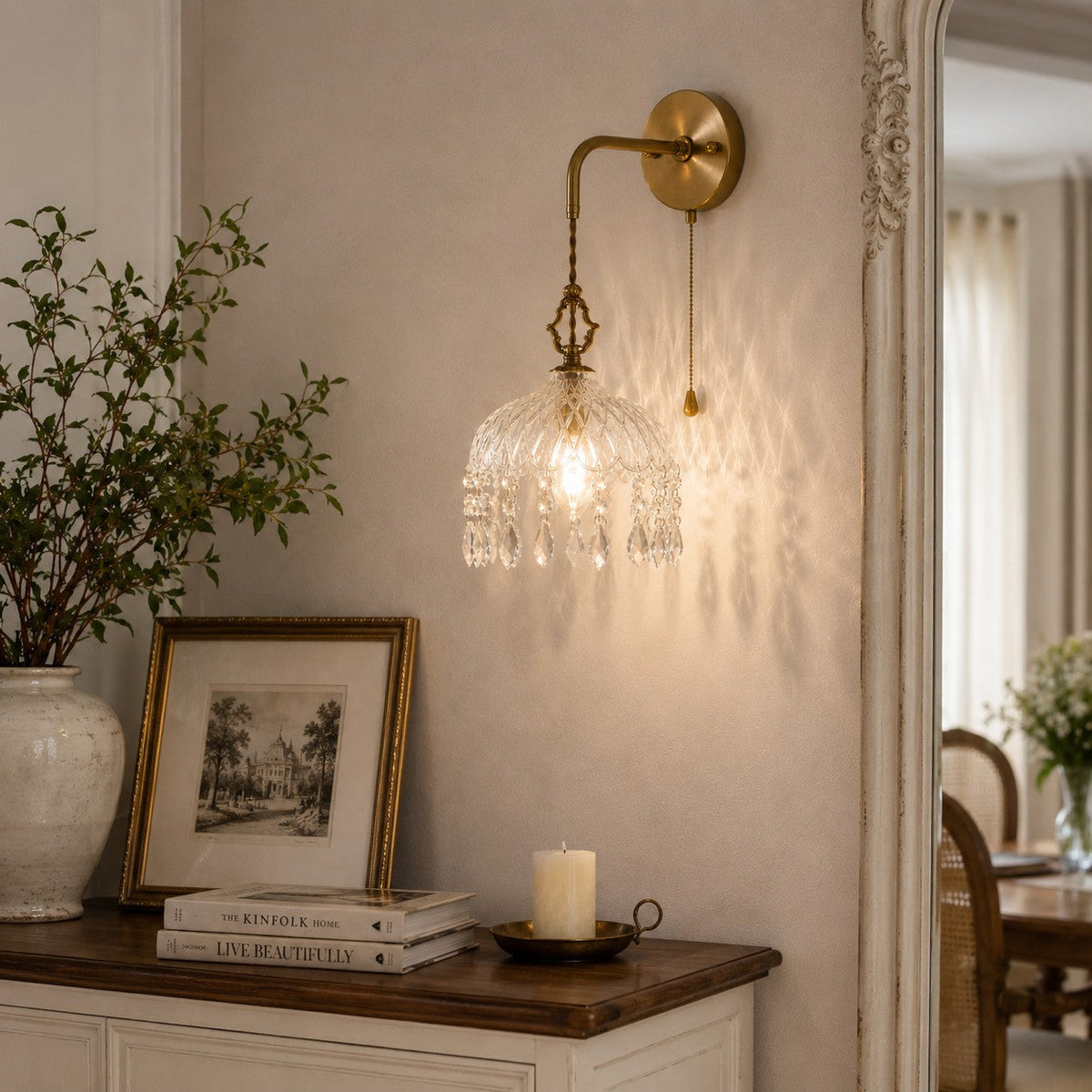 Vintage-Inspired Wall Light Copper Wall Sconce