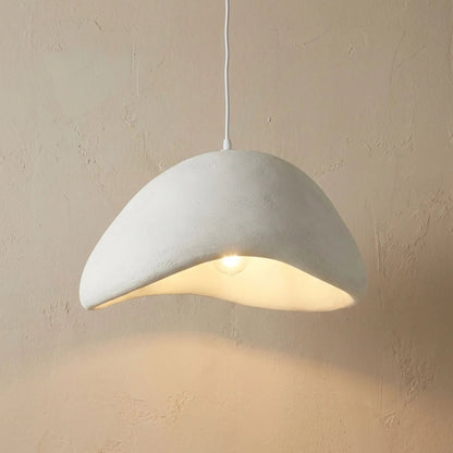 Wabi Sabi Fabric Pendant Light Natural Wood Canopy Kitchen Dining