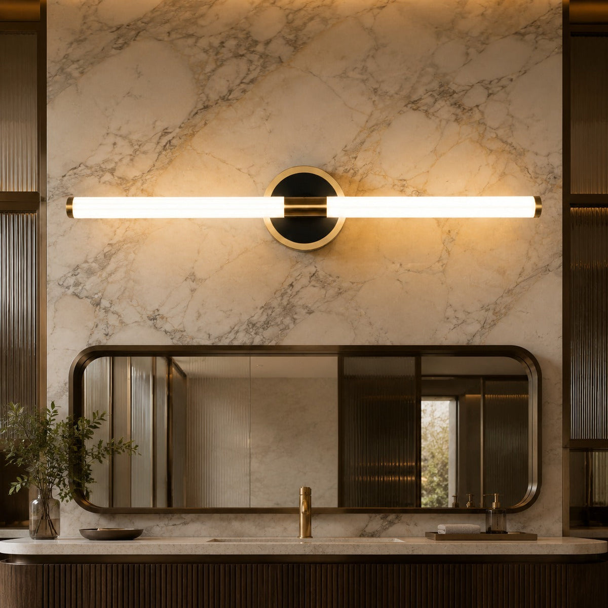 Linear Aluminium & Acrylic LED Wall Light Vertical or Horizontal Vanity Sconce
