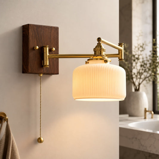 Ceramic Wall Lamp Wall Mounted Dimmable LED Sconce