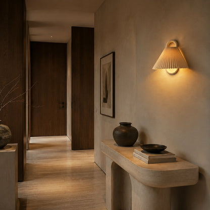 Minimalist Wall Light Wall Mounted Beech Wood Base