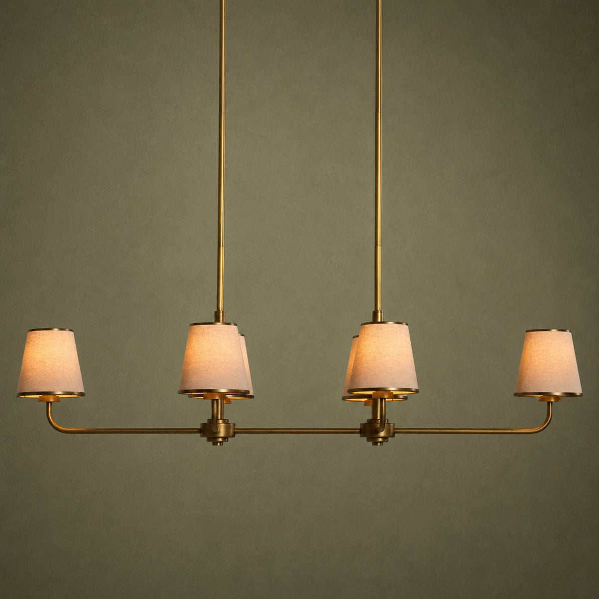 Luxury Brass Linear Chandelier