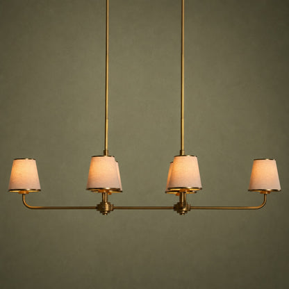 Luxury Brass Linear Chandelier