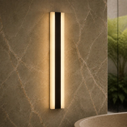 Modern Outdoor Wall Light Black Metal Wall Mounted LED Weatherproof Adjustable