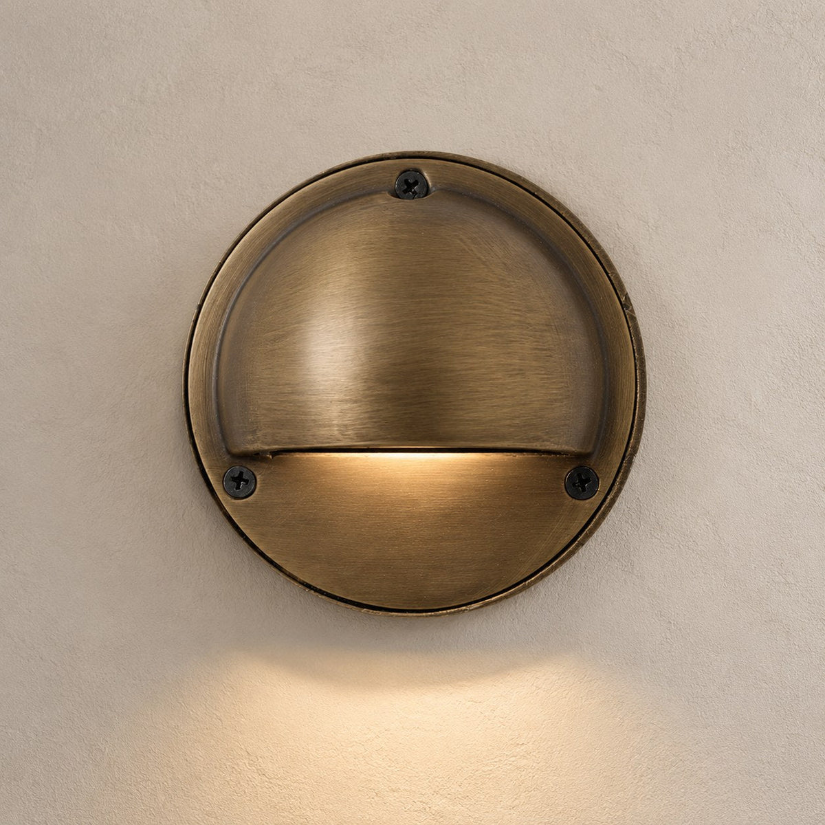 Compact Round Metal LED Wall Sconce