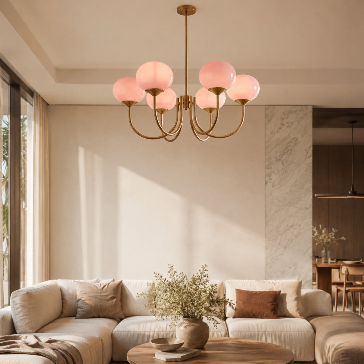 Sculptural Chandelier Pendant Light Fixture LED Hanging