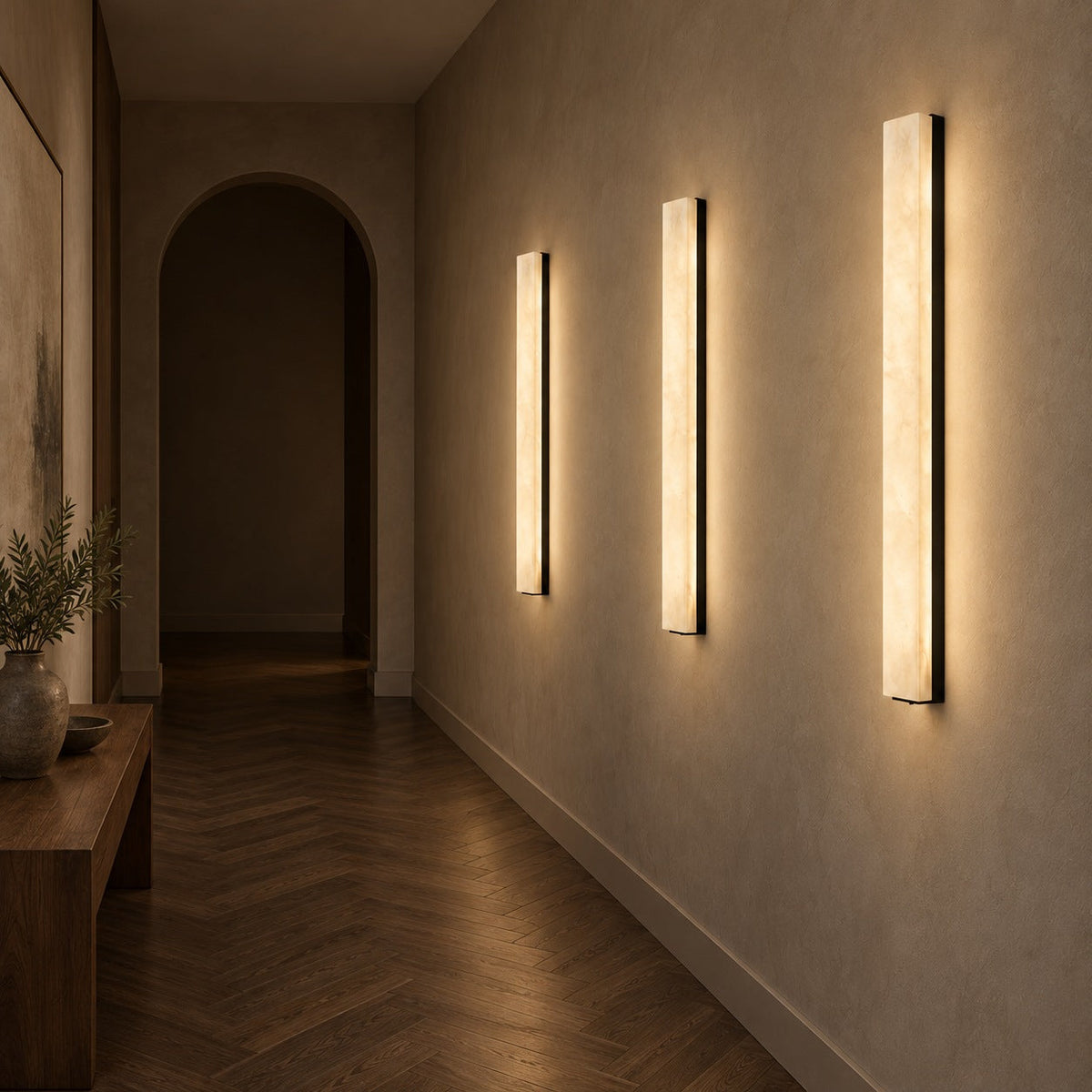 Alabaster Stone Wall Lamp LED Warm Sconce Wall Mounted
