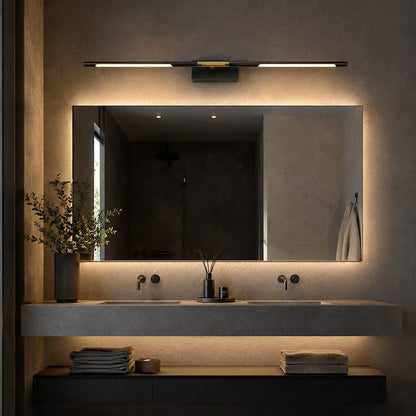 Black & Gold Acrylic LED Vanity Light Bar 60cm & 100cm Bathroom Mirror Light