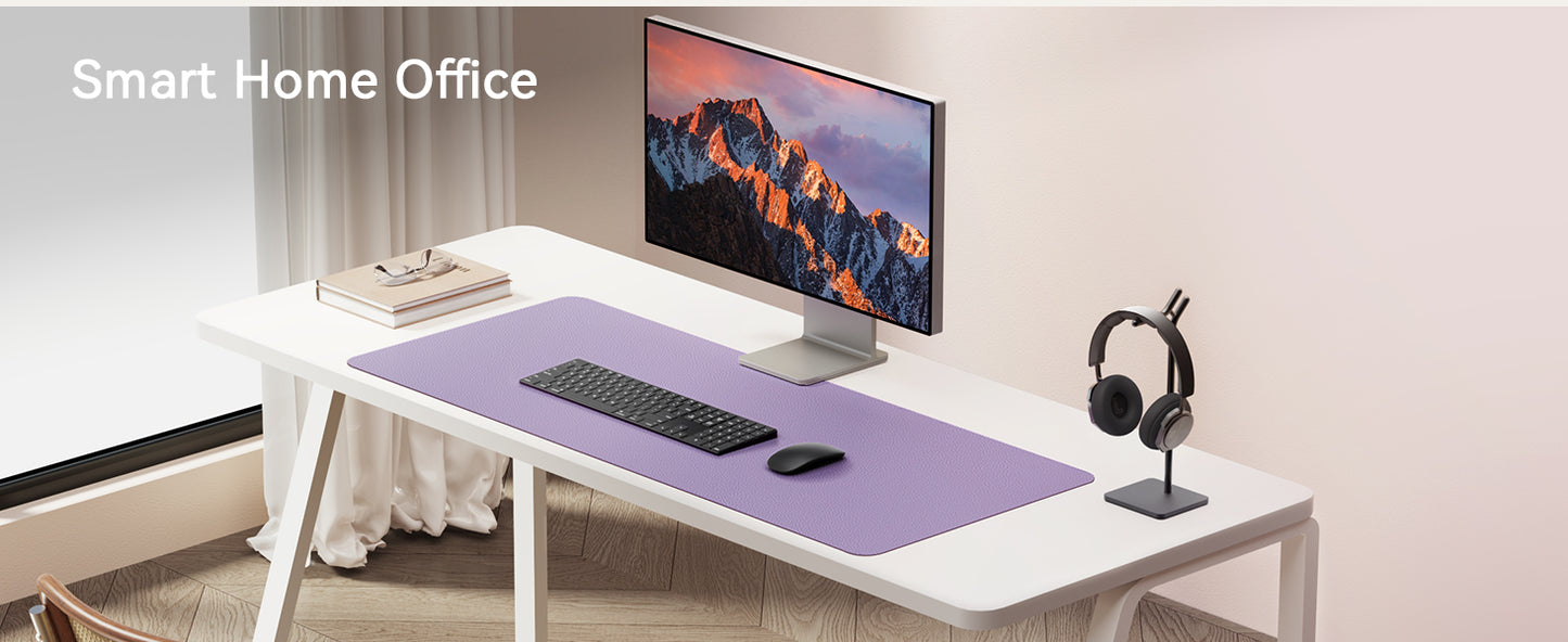 PU Leather Desk Mat – Large Non-Slip Waterproof Office Mouse Pad