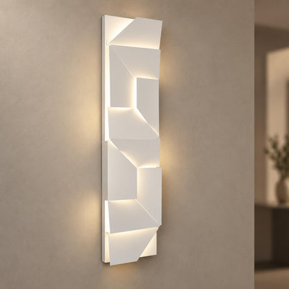 Folded Aluminium Wall Sconce Geometric LED Adjustable