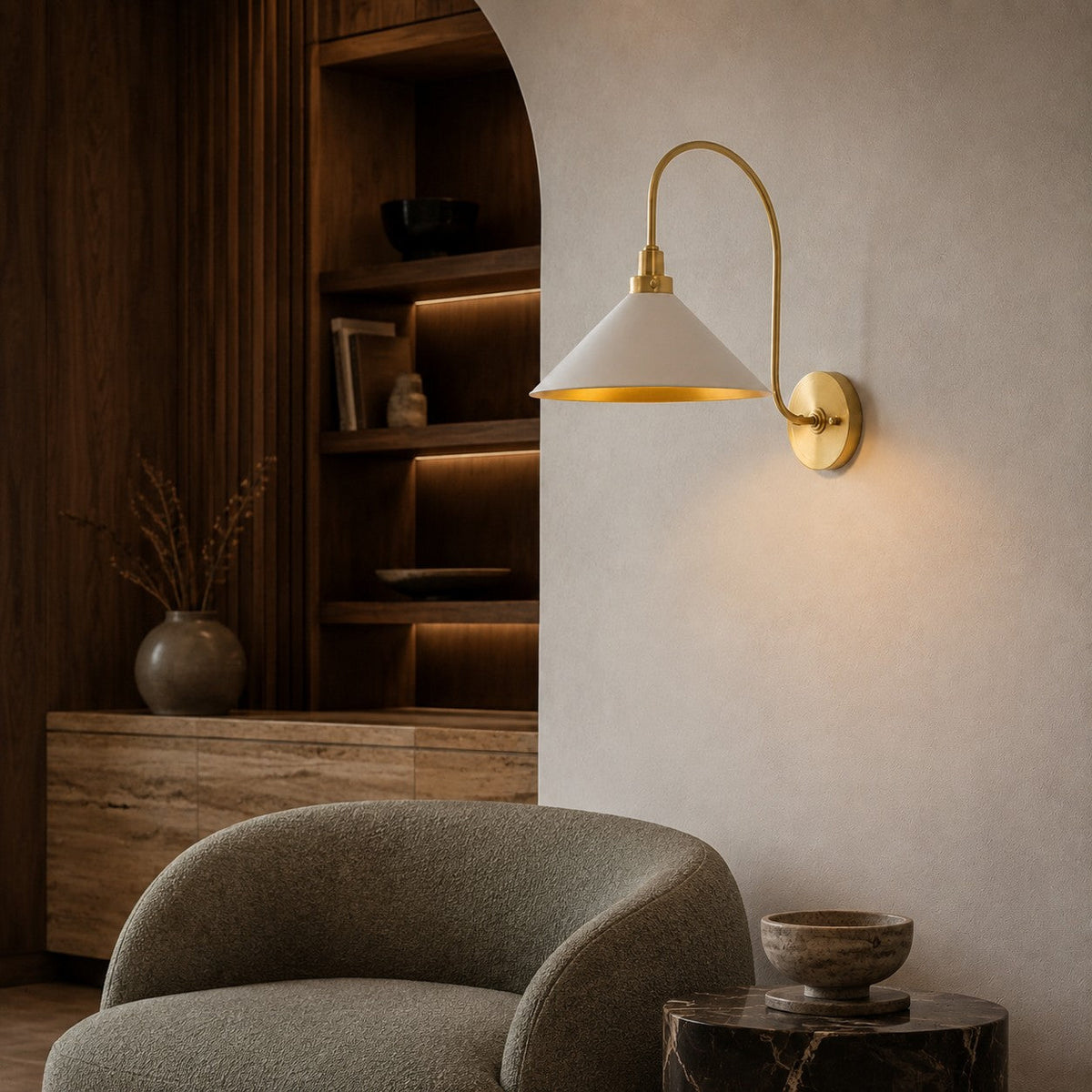 Oversized Adjustable Metal LED Wall Light