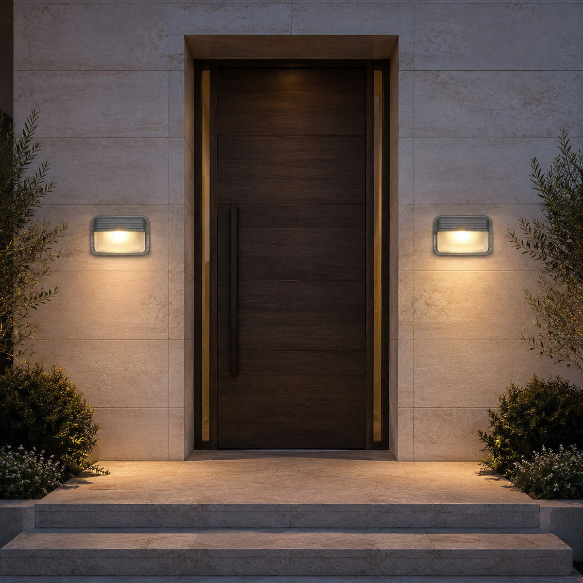 Modern Outdoor Wall Light Waterproof Aluminum LED Fixture for Patios Gardens Entryways