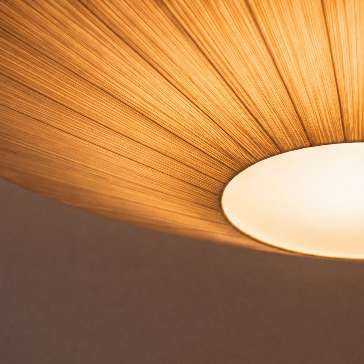 Round Metal LED Flush Mount Ceiling Light Adjustable White or Cream 3 Sizes