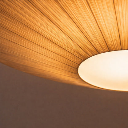 Round Metal LED Flush Mount Ceiling Light Adjustable White or Cream 3 Sizes