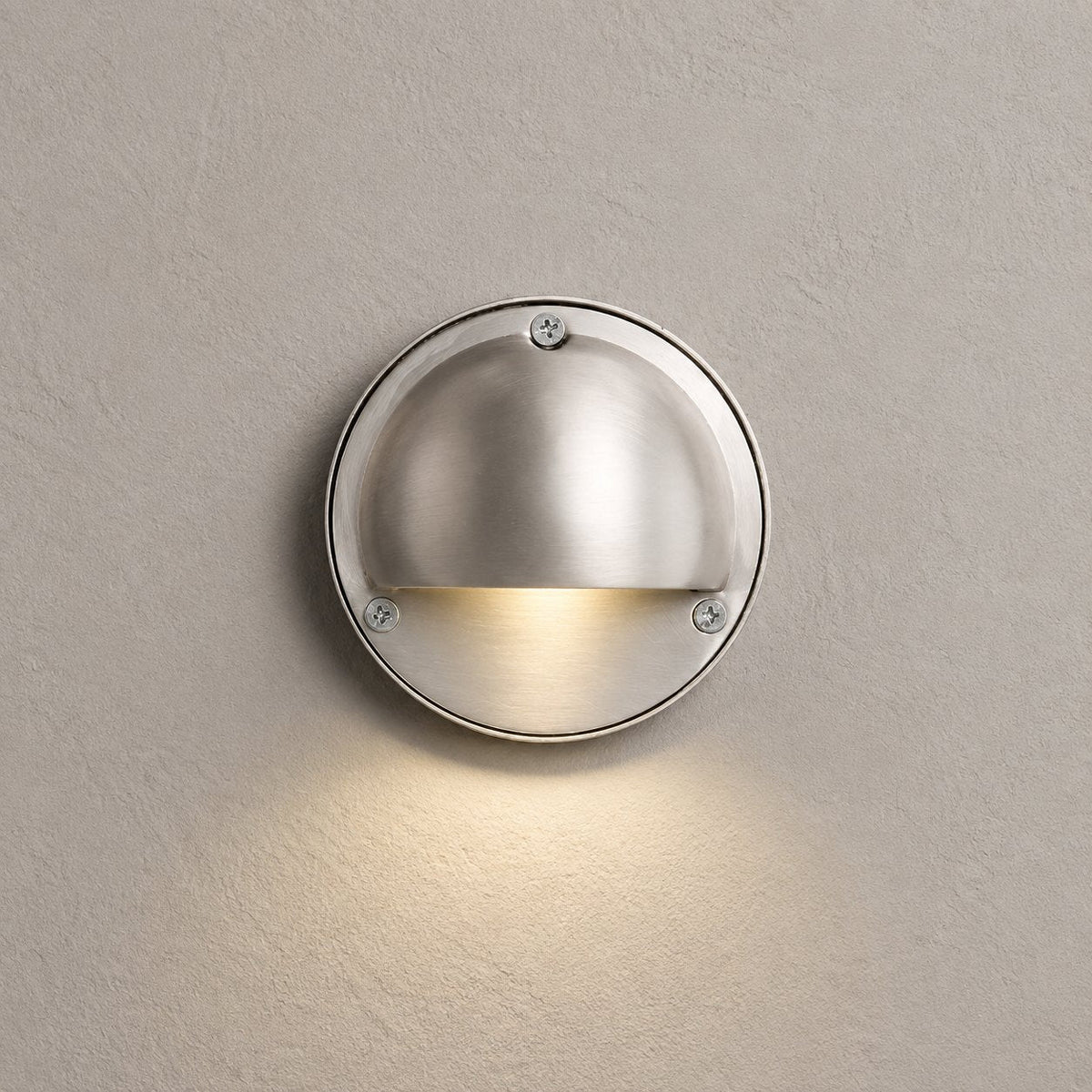 Compact Round Metal LED Wall Sconce