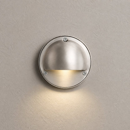 Compact Round Metal LED Wall Sconce