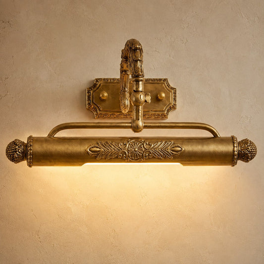 Adjustable Brass LED Wall Sconce 45–76cm Bedside & Living Room Light