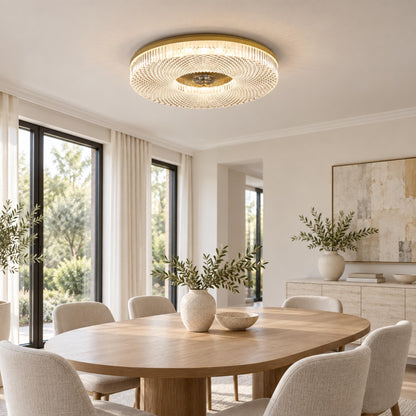 Modern LED Flush Mount Ceiling Light Aluminum Dimmable 12 Inch Diameter Energy Efficient Fixture