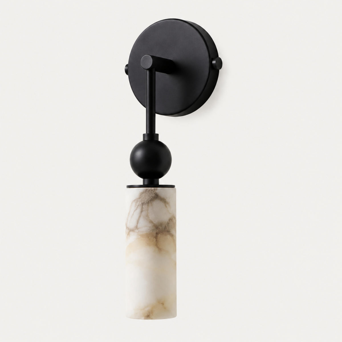 Flush Mount Glass Wall Light Adjustable LED Sconce