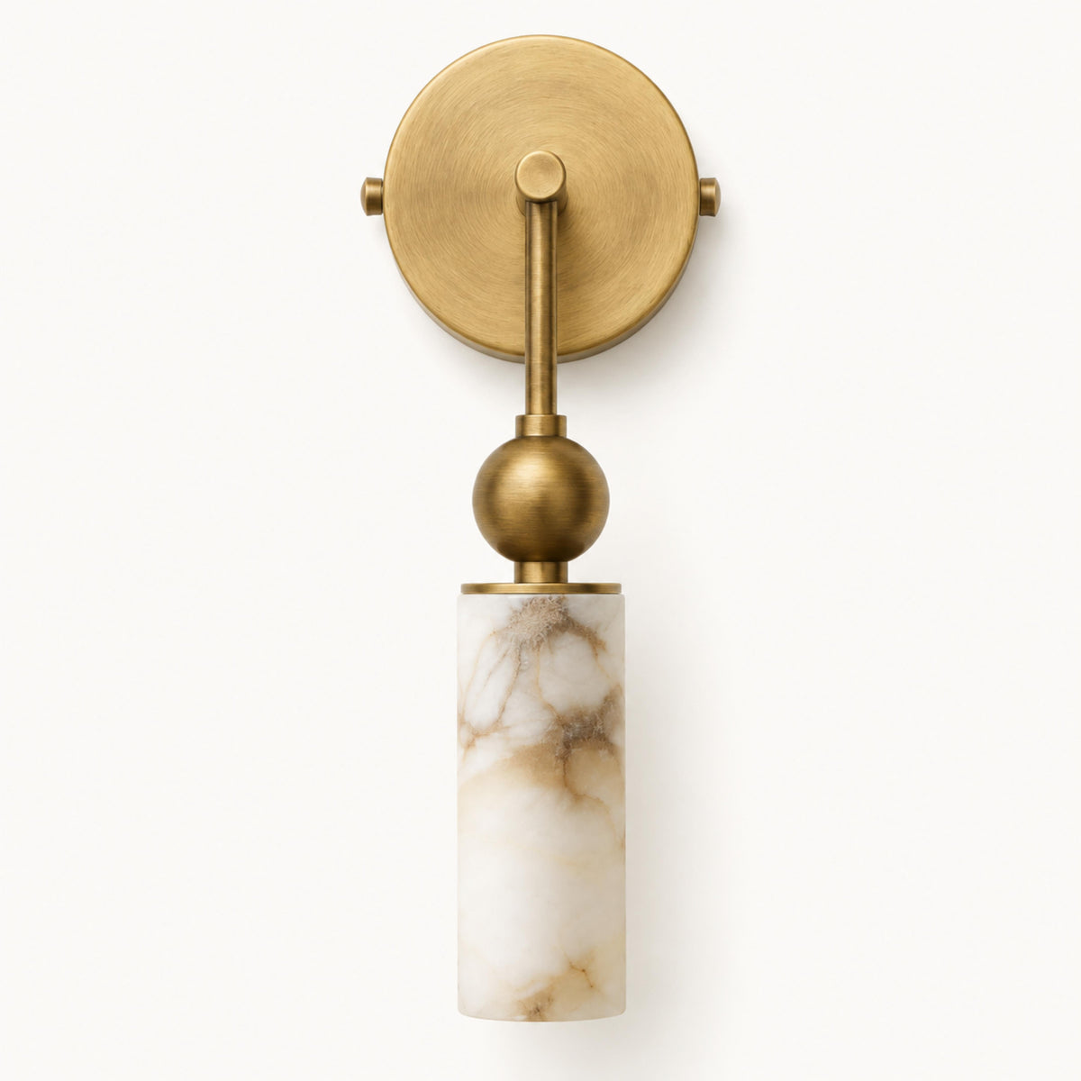 Flush Mount Glass Wall Light Adjustable LED Sconce