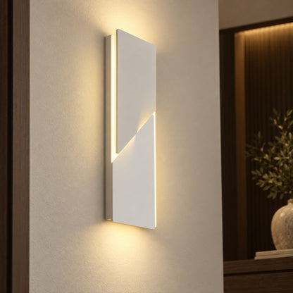 Folded Aluminium Wall Sconce Geometric LED Adjustable
